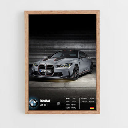 Affiche BMW M4 CSL