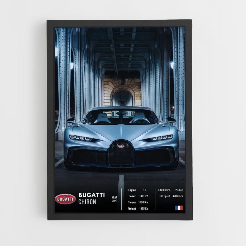 Bugatti Chiron poster