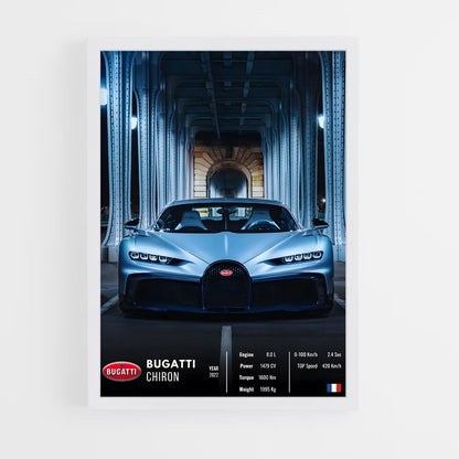 car-posters-4 cadre Blanc
