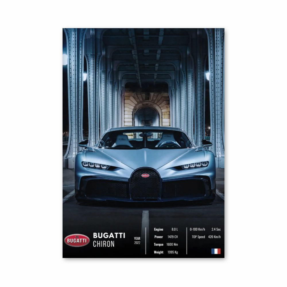 Bugatti Chiron poster