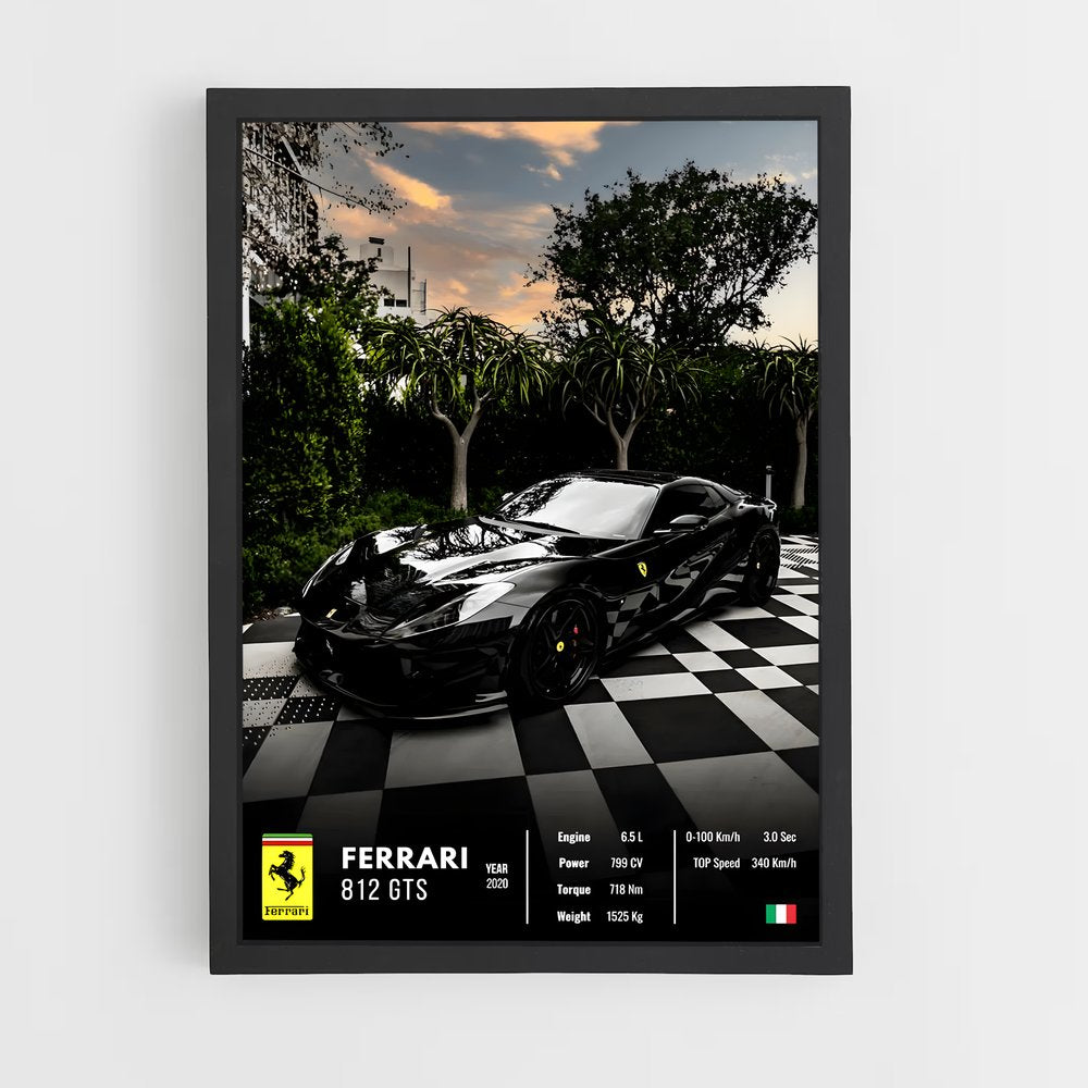 car-posters-5 cadre Noir