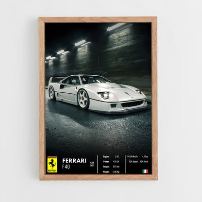 car-posters-6 cadre Bois clair