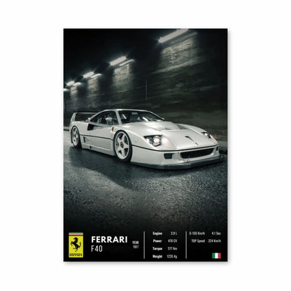 Ferrari F40 poster