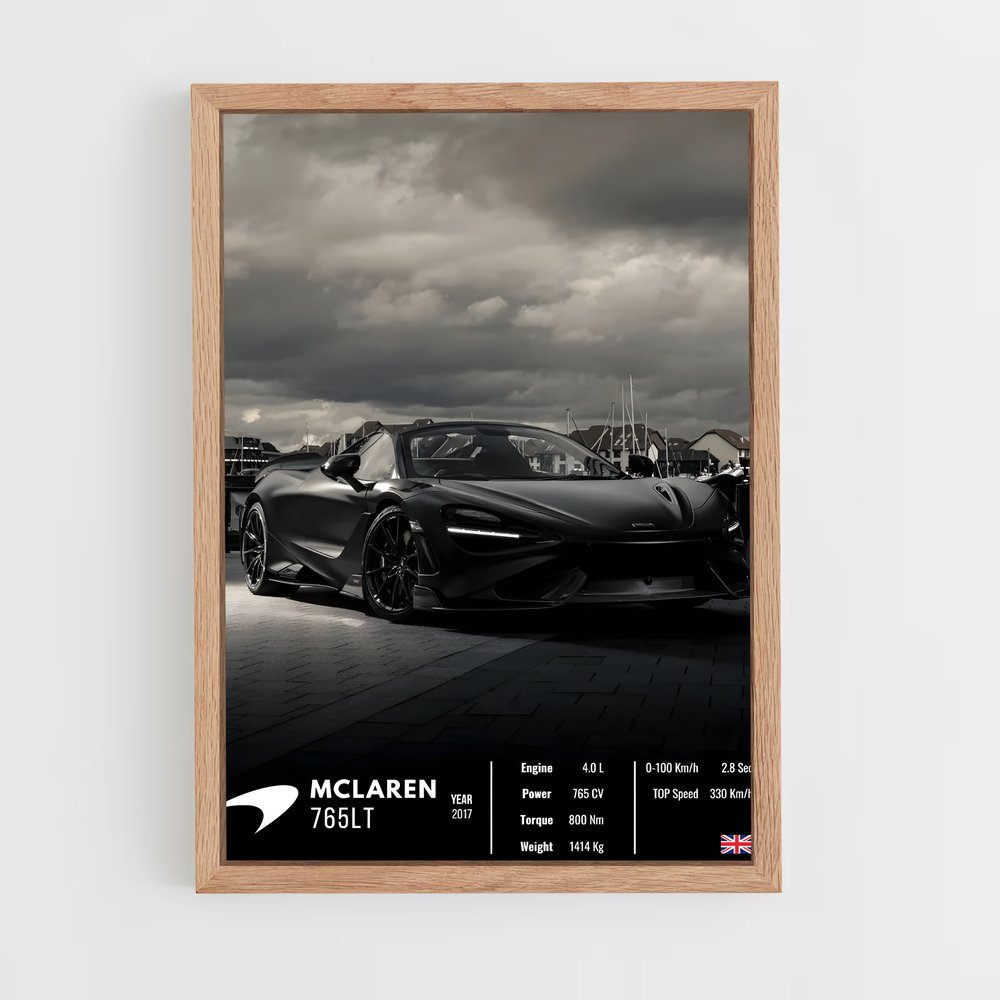 car-posters-9 cadre Bois clair