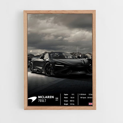 car-posters-9 cadre Bois clair