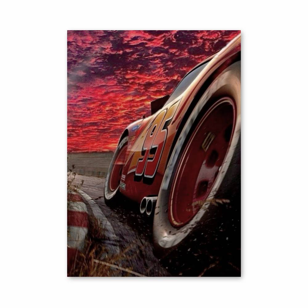 Poster Flash Mcqueen Rouge