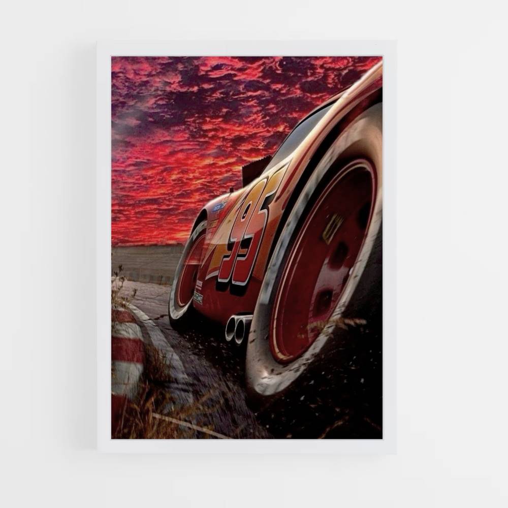 Poster Flash Mcqueen Red