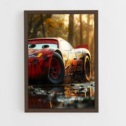 cars-6 cadre Bois foncé