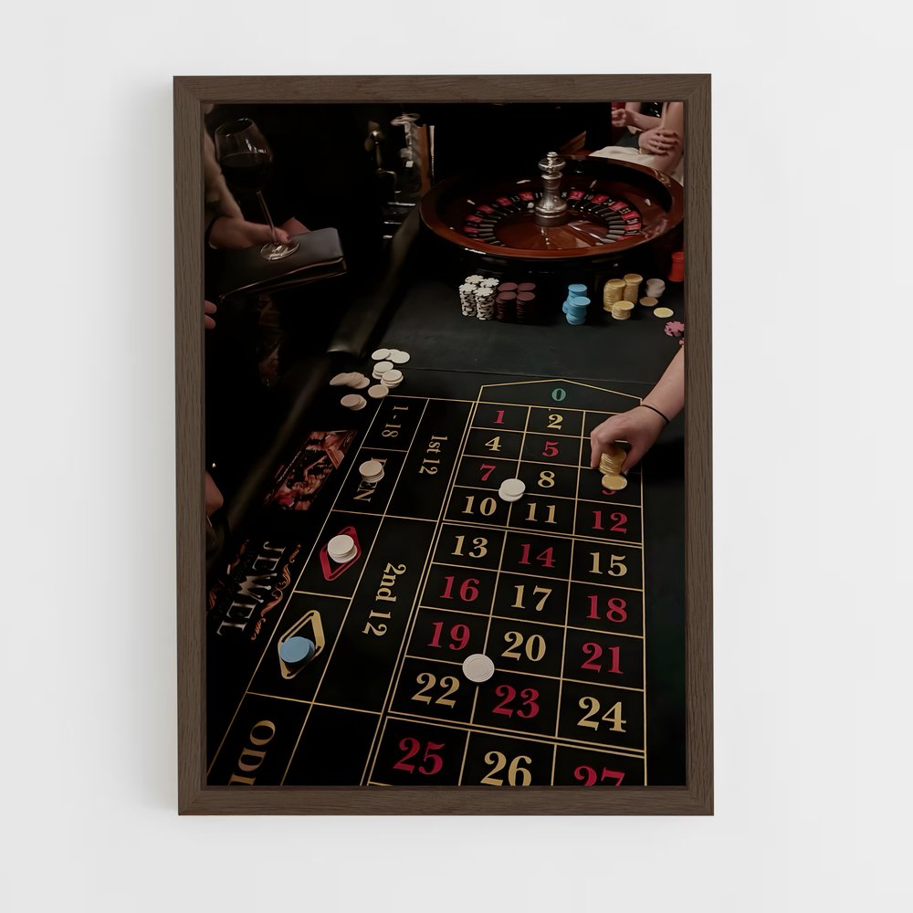 casino-2 cadre Bois foncé