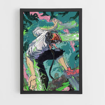 Chainsaw Man Graffiti Poster