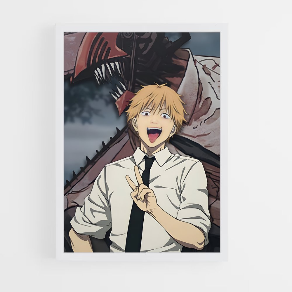 chainsaw-man-10 cadre Blanc