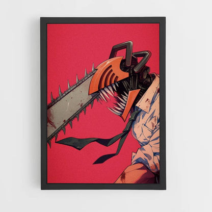 Poster Chainsaw Man Red