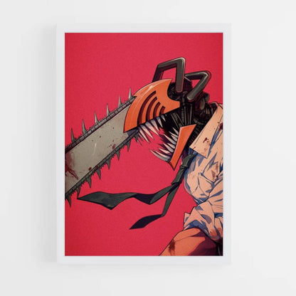 Poster Chainsaw Man Red