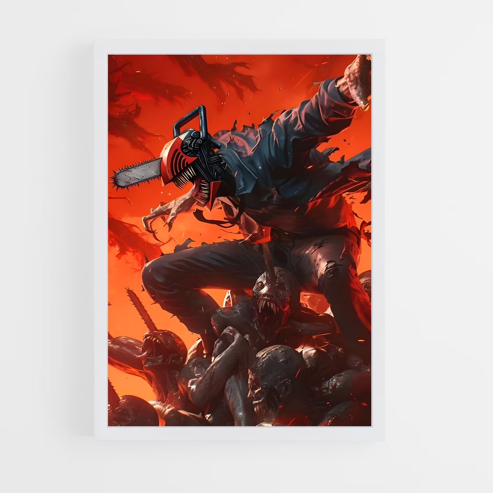 chainsaw-man-14 cadre Blanc
