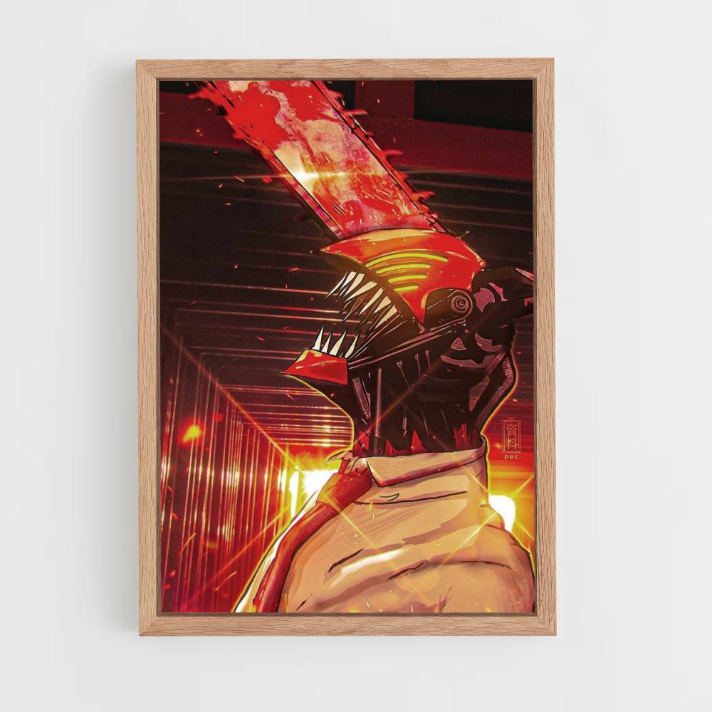 Chainsaw Man Helmet Poster