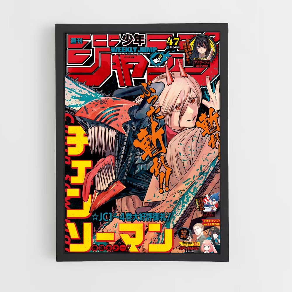 Poster Chainsaw Man Weekly Jump | Aesthetic Posters