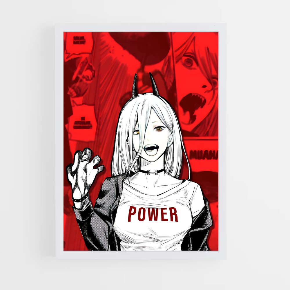 chainsaw-man-4 cadre Blanc
