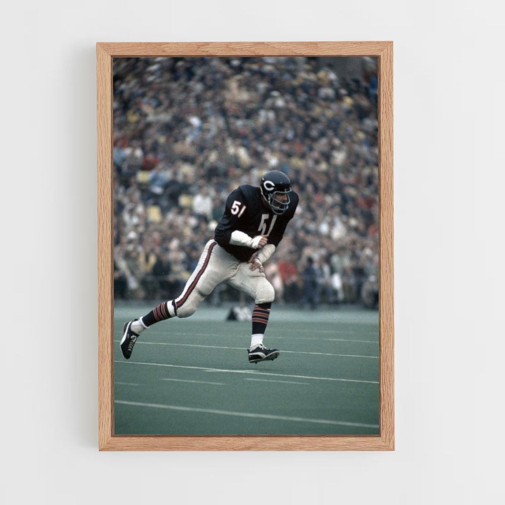 Chicago Bears Race Poster