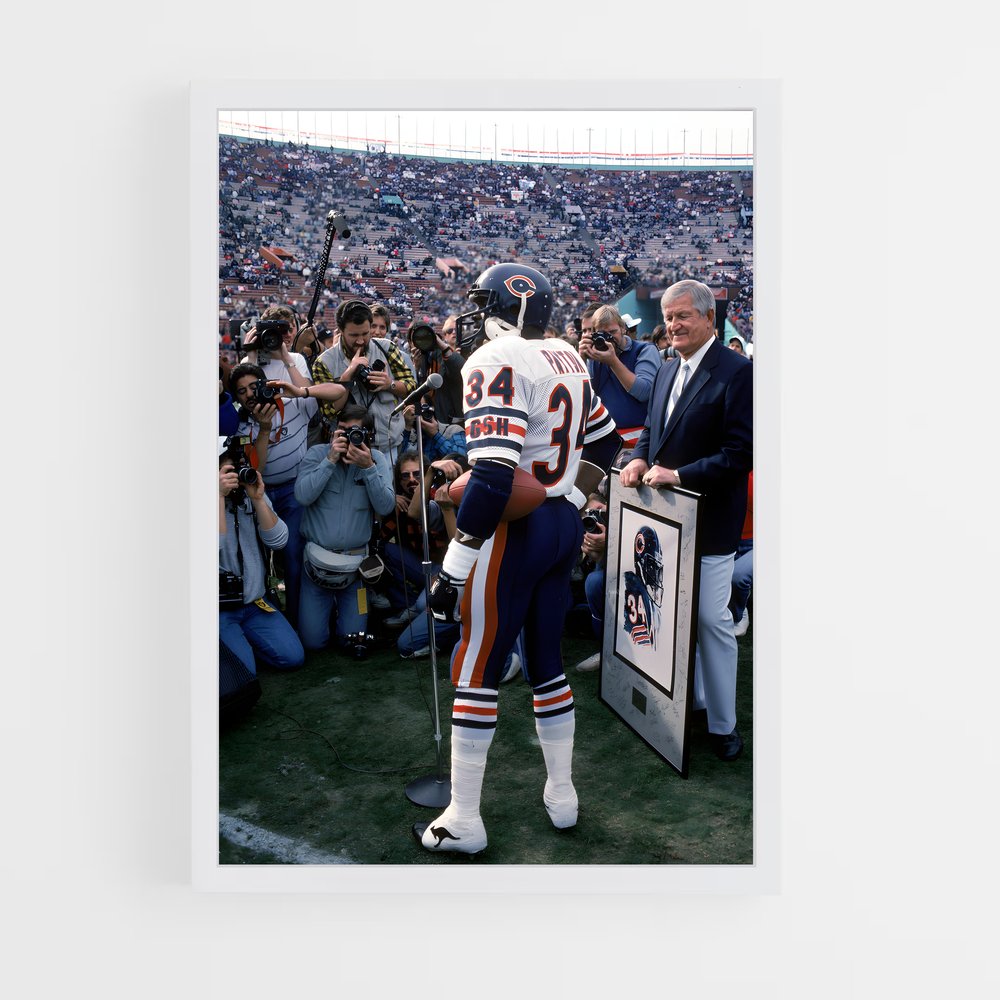chicago-bears-5 cadre Blanc
