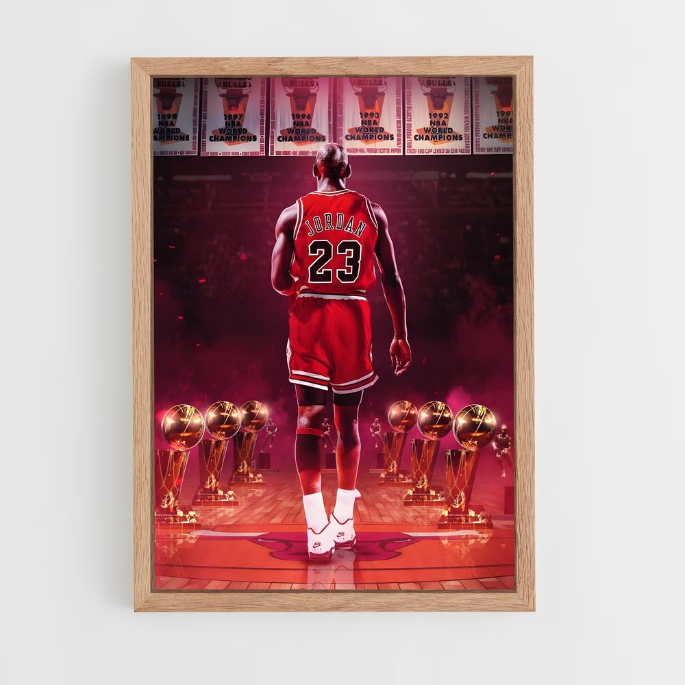 chicago-bulls-1 cadre Bois clair