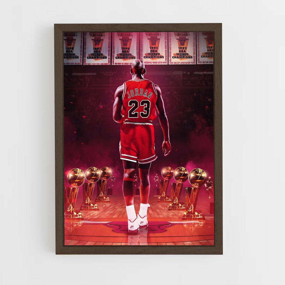 chicago-bulls-1 cadre Bois foncé
