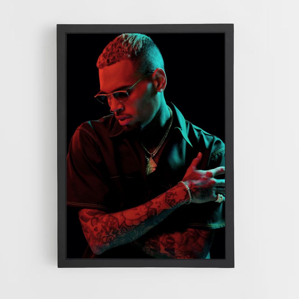 Chris Brown Dark Poster