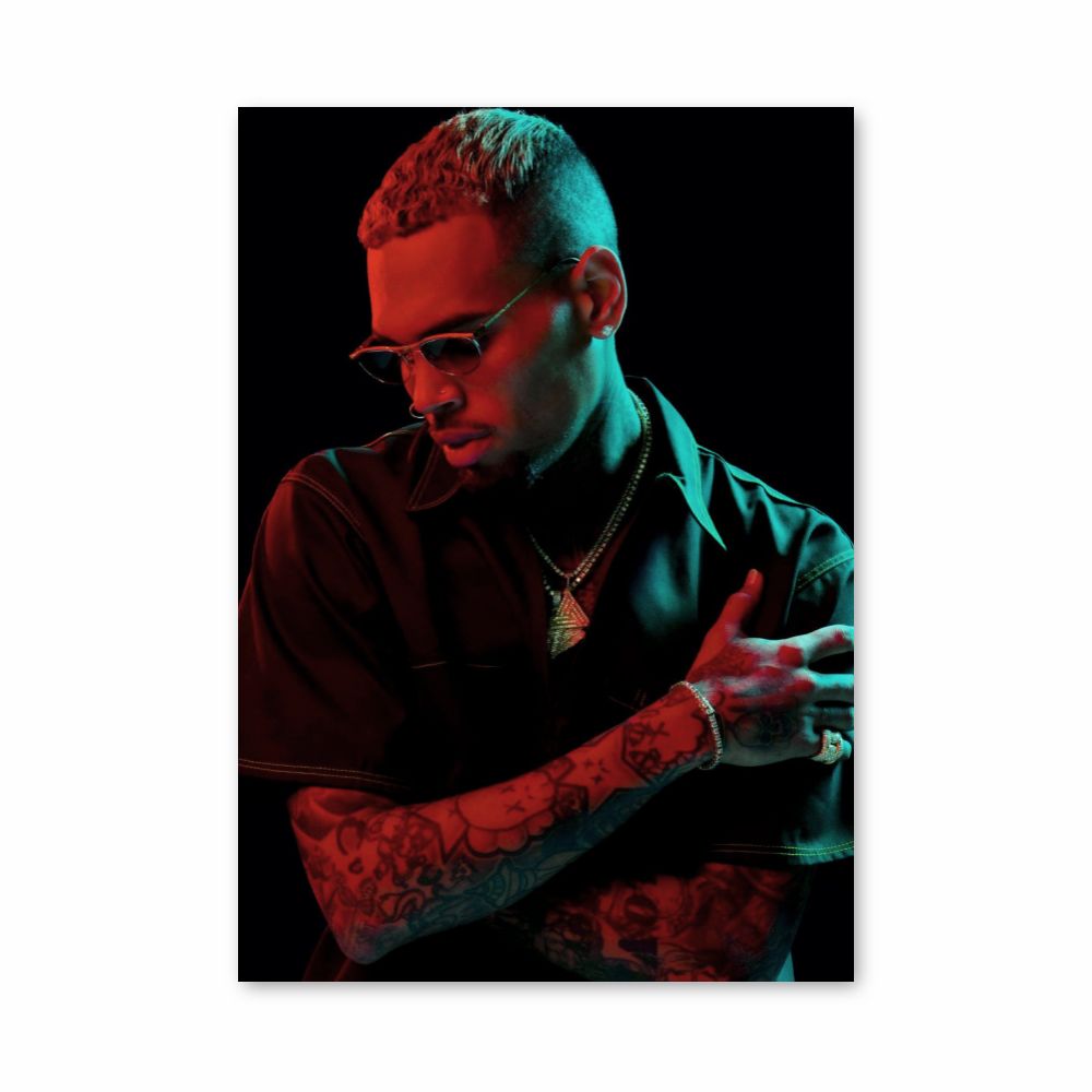 Chris Brown Dark Poster