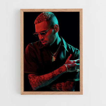 Chris Brown Dark Poster