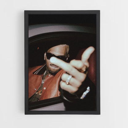 Chris Brown Finger Poster