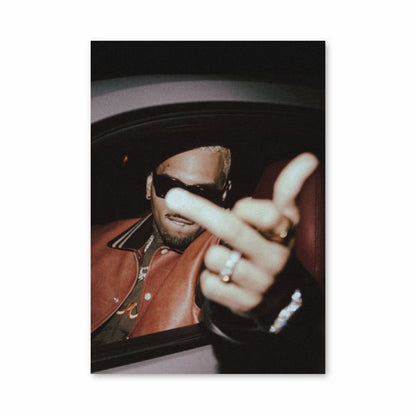 Chris Brown Finger Poster