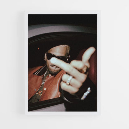 Chris Brown Finger Poster