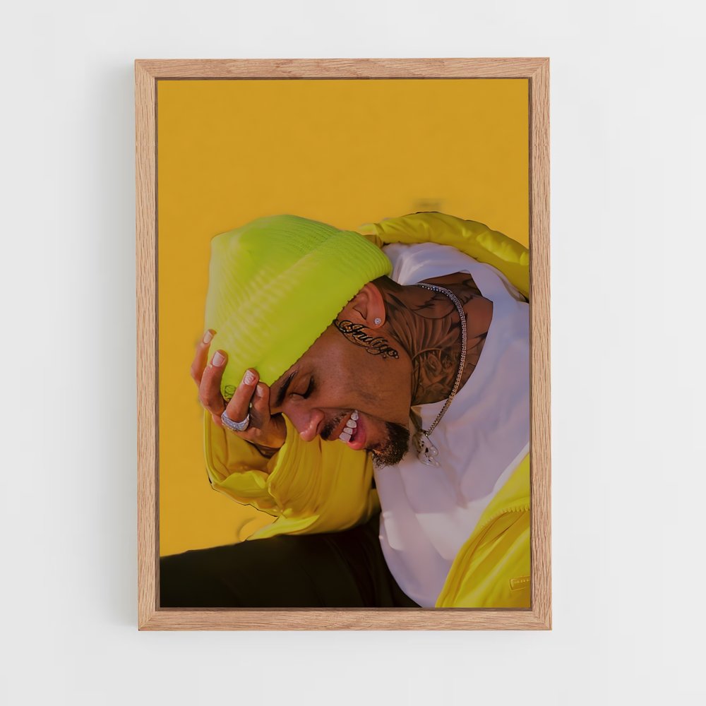 chris-brown-2 cadre Bois clair