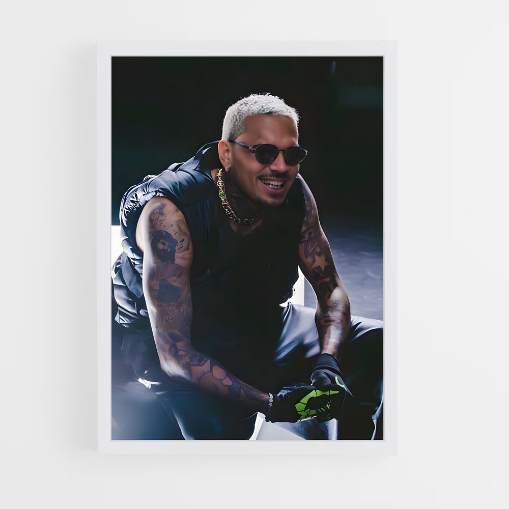 chris-brown-4 cadre Blanc