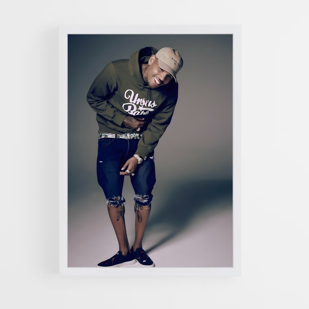 chris-brown-5 cadre Blanc