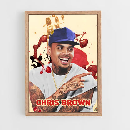 chris-brown-6 cadre Bois clair