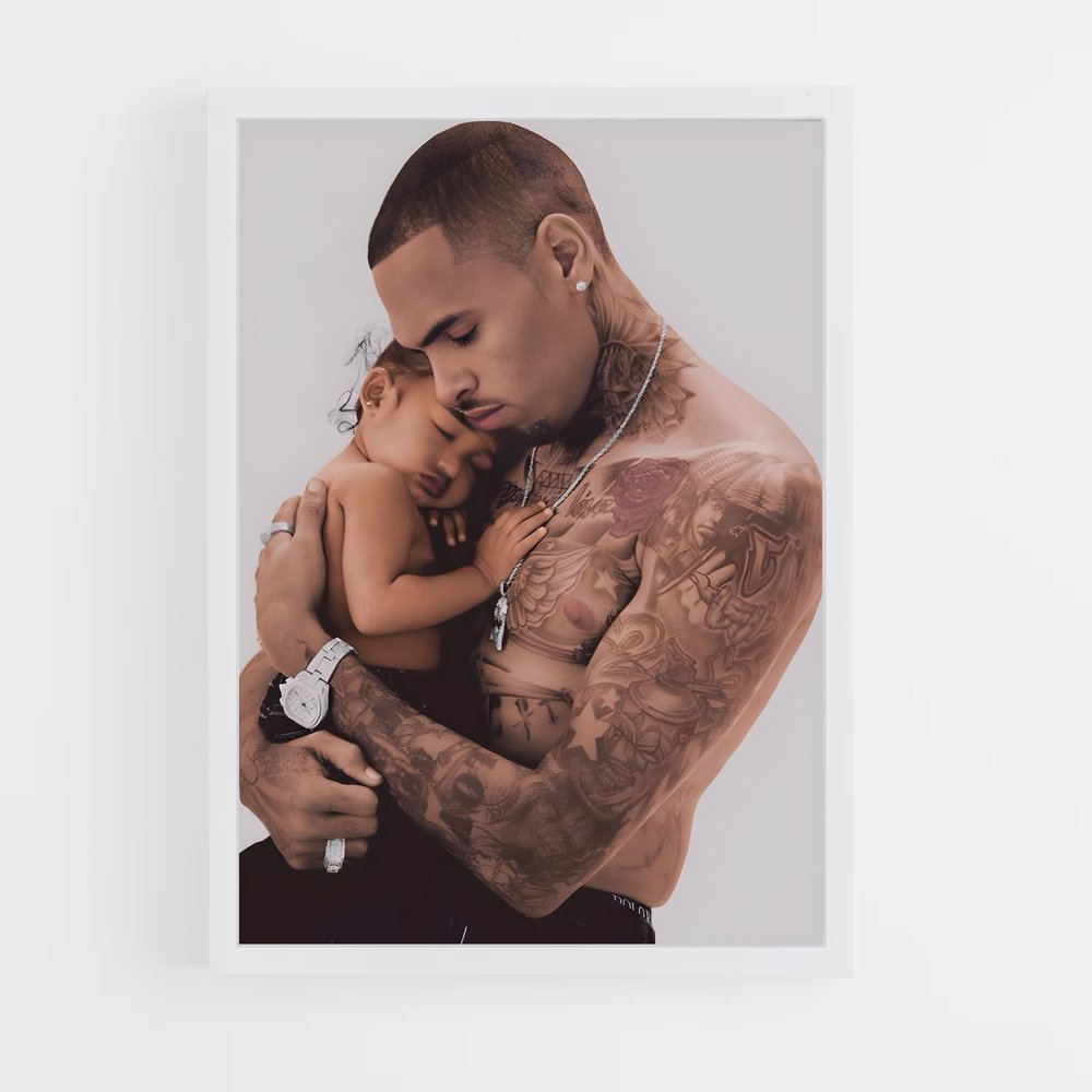 chris-brown-9 cadre Blanc