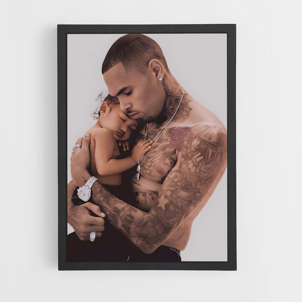 chris-brown-9 cadre Noir