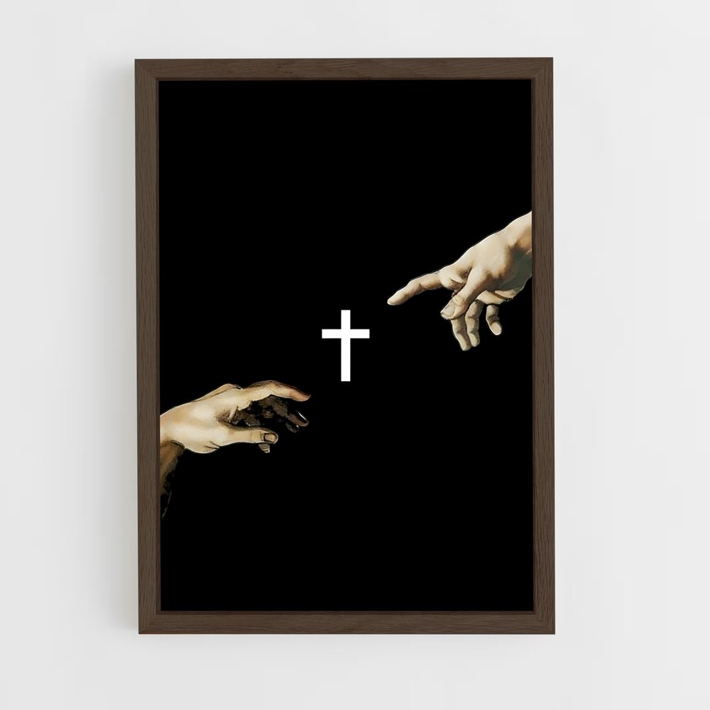 christianism-3 cadre Bois foncé