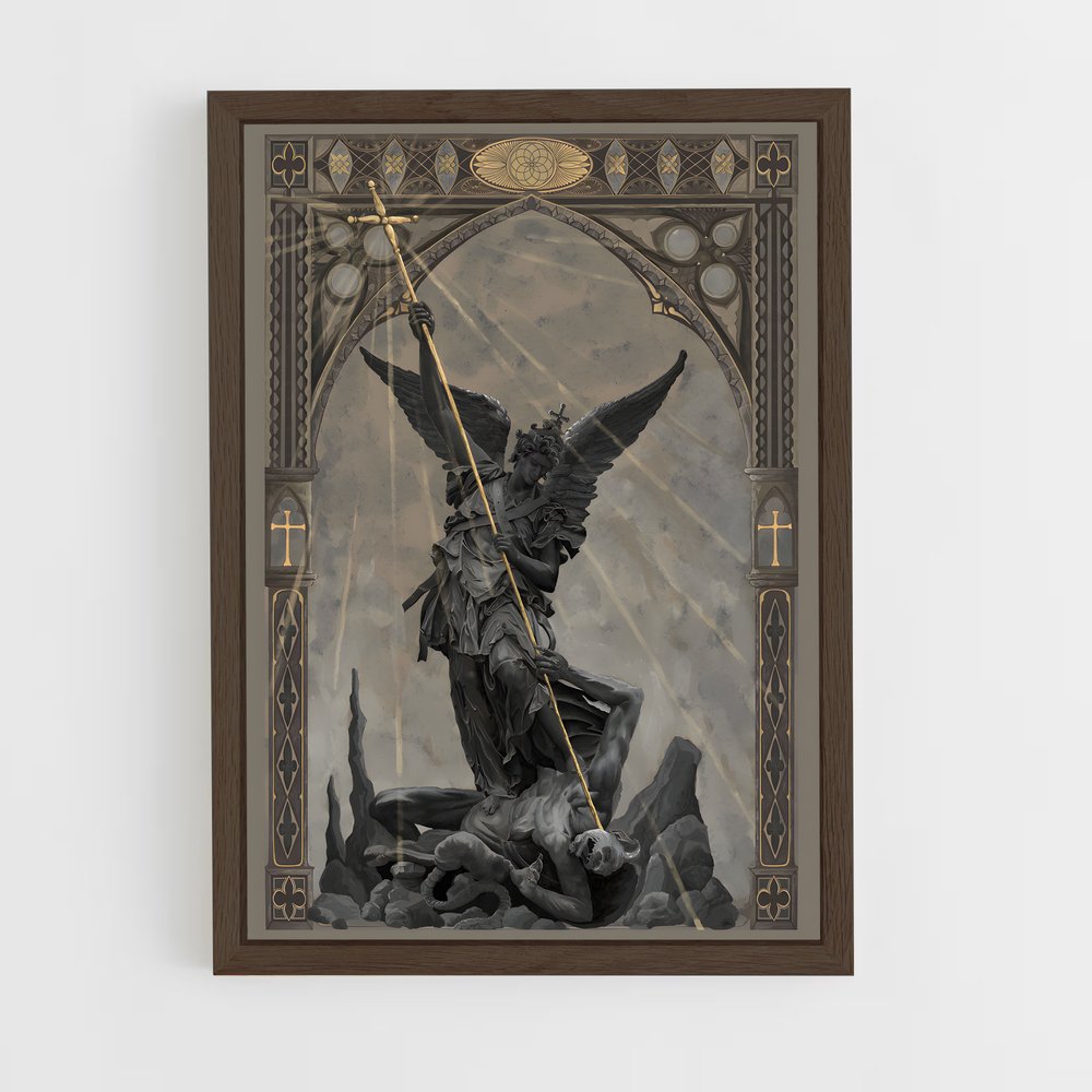 christianism-4 cadre Bois foncé