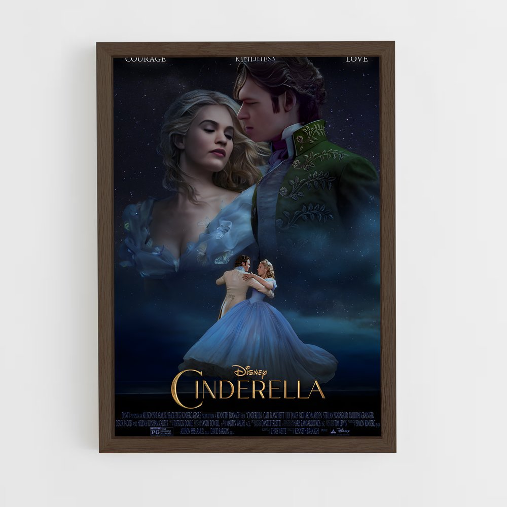 cindarella-4 cadre Bois foncé