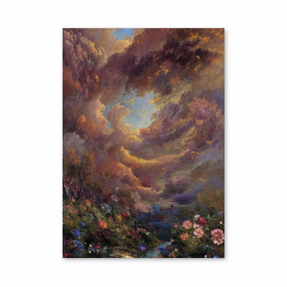 Monet Clouds Poster