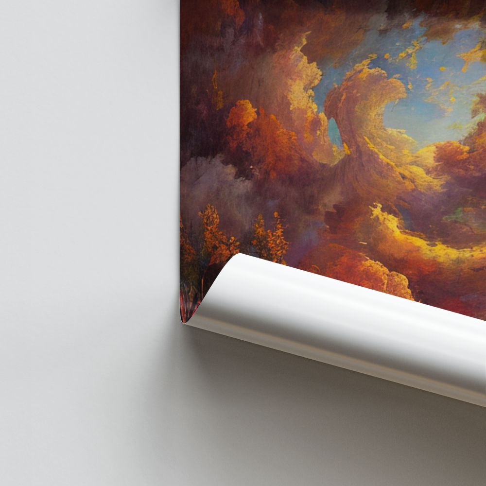 Monet Clouds Poster