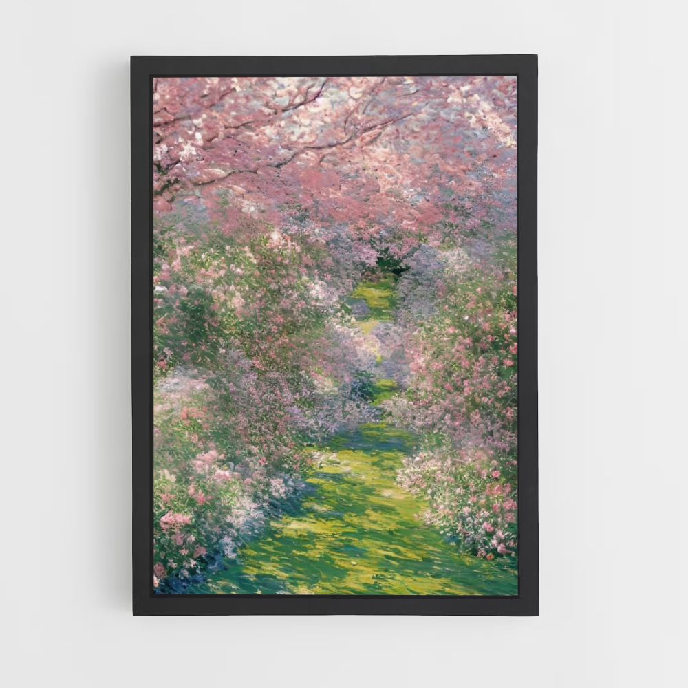 Monet Flowers Poster