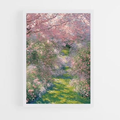 Monet Flowers Poster