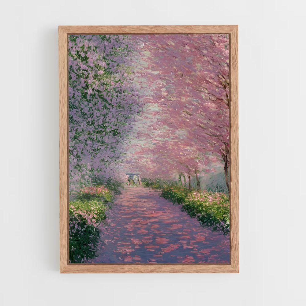 Monet Cherry Blossom Poster