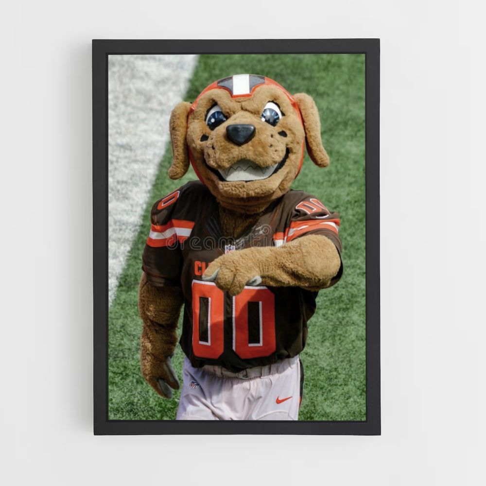 Cleveland Browns Mascot Poster