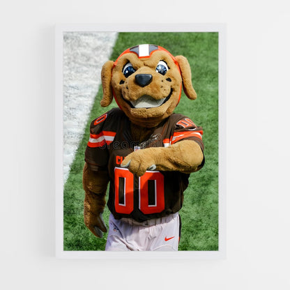 cleveland-browns-3 cadre Blanc