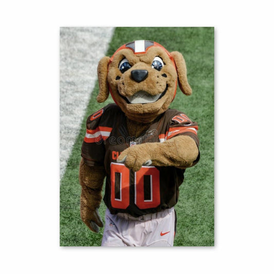 Cleveland Browns Mascot Poster