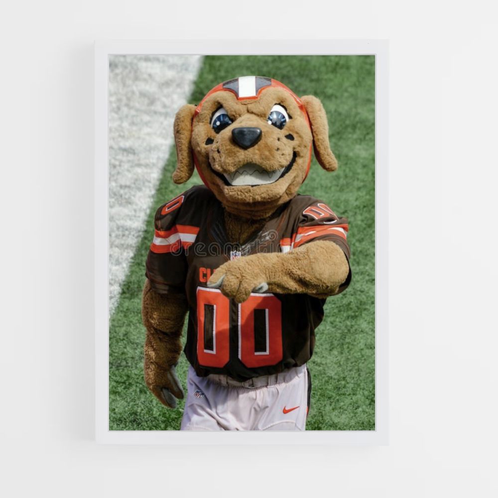 Cleveland Browns Mascot Poster