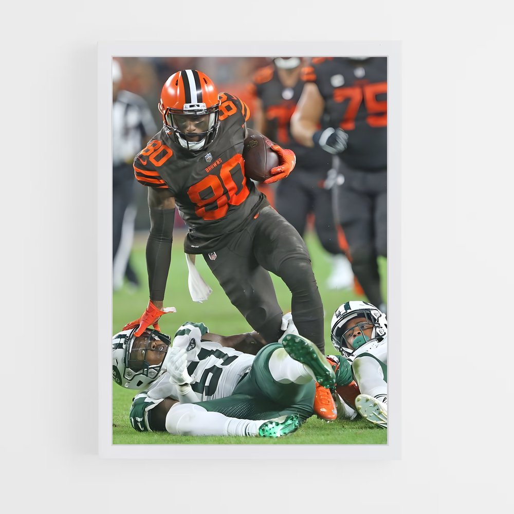 cleveland-browns-4 cadre Blanc